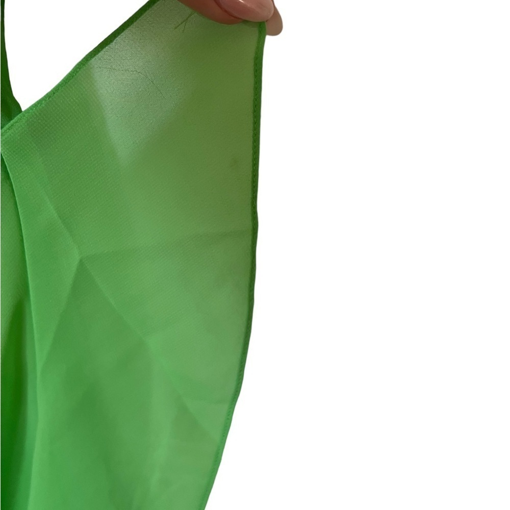 Green Y2K Ruffle Dress - Picture 4 of 9